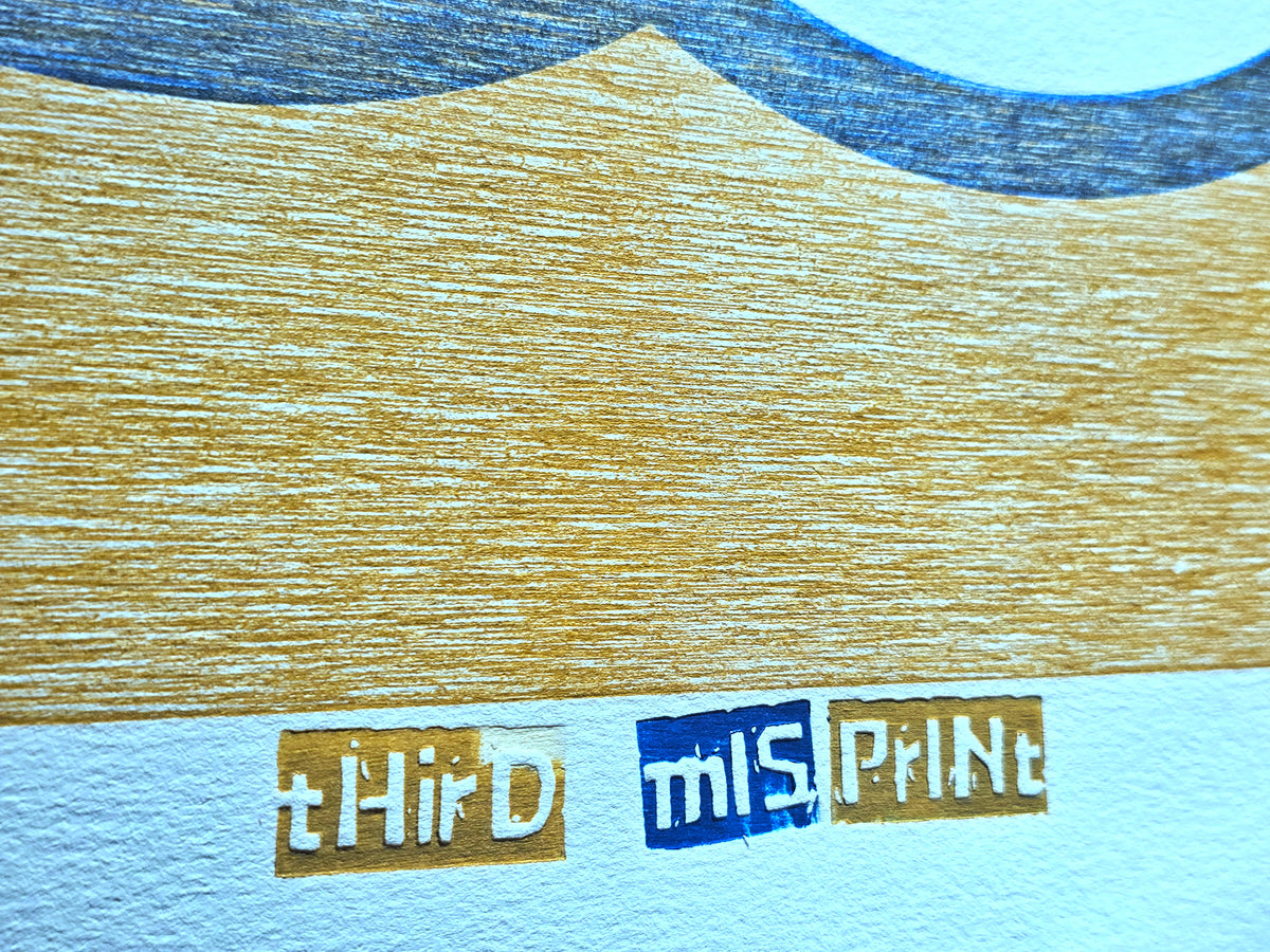 Third Misprint, Wood Relief Print, 50x70cm, Edition of 4