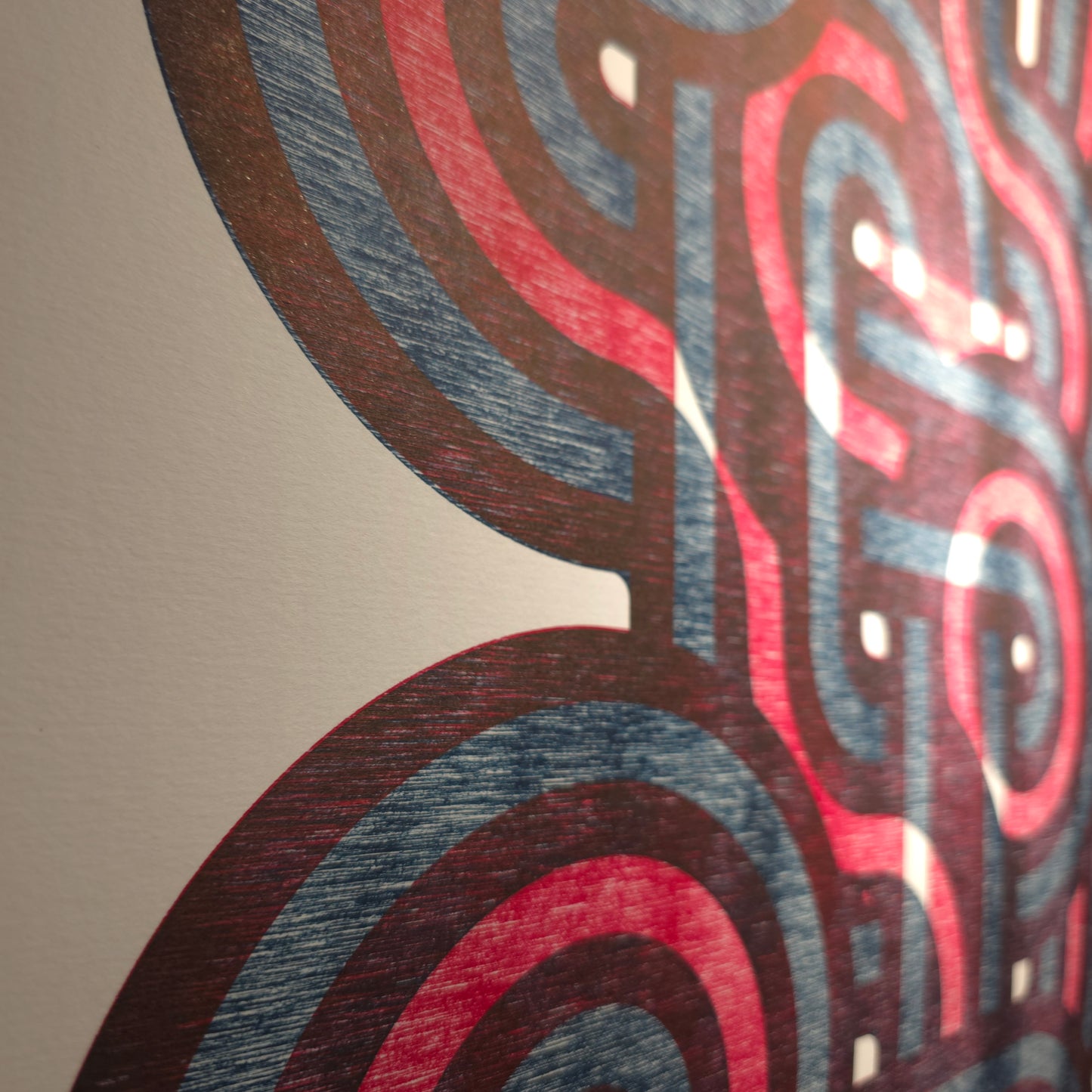 Second Misprint, Wood Relief Print, 50x70cm, Edition of 5