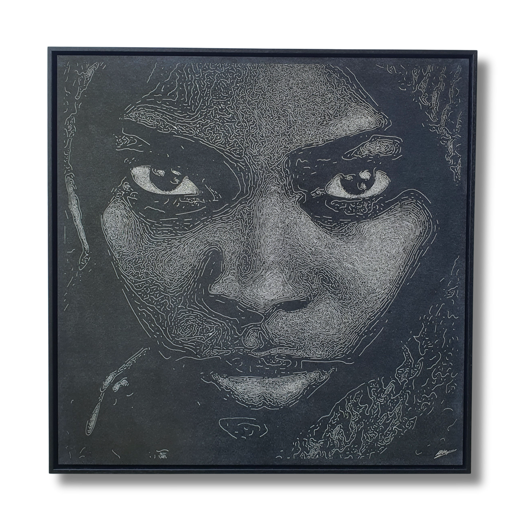 Houtgravure "Keisha"