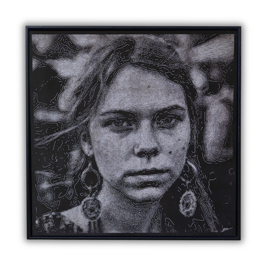 Houtgravure "Isabella"