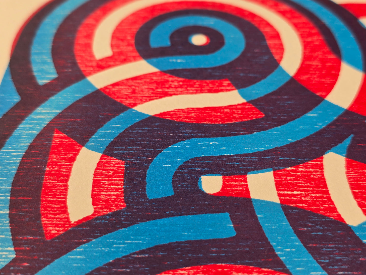 First Misprint, Wood Relief Print, 35x50cm, Edition of 4