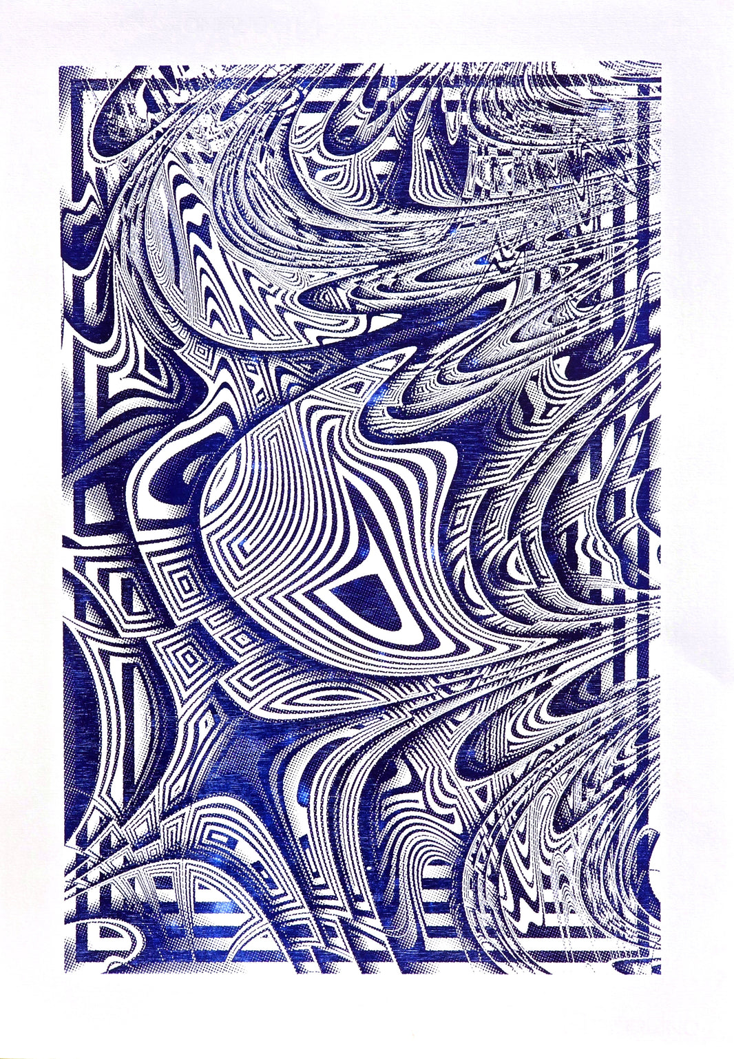 OMTU01, Wood Relief Print, 50x70cm, Edition of 5