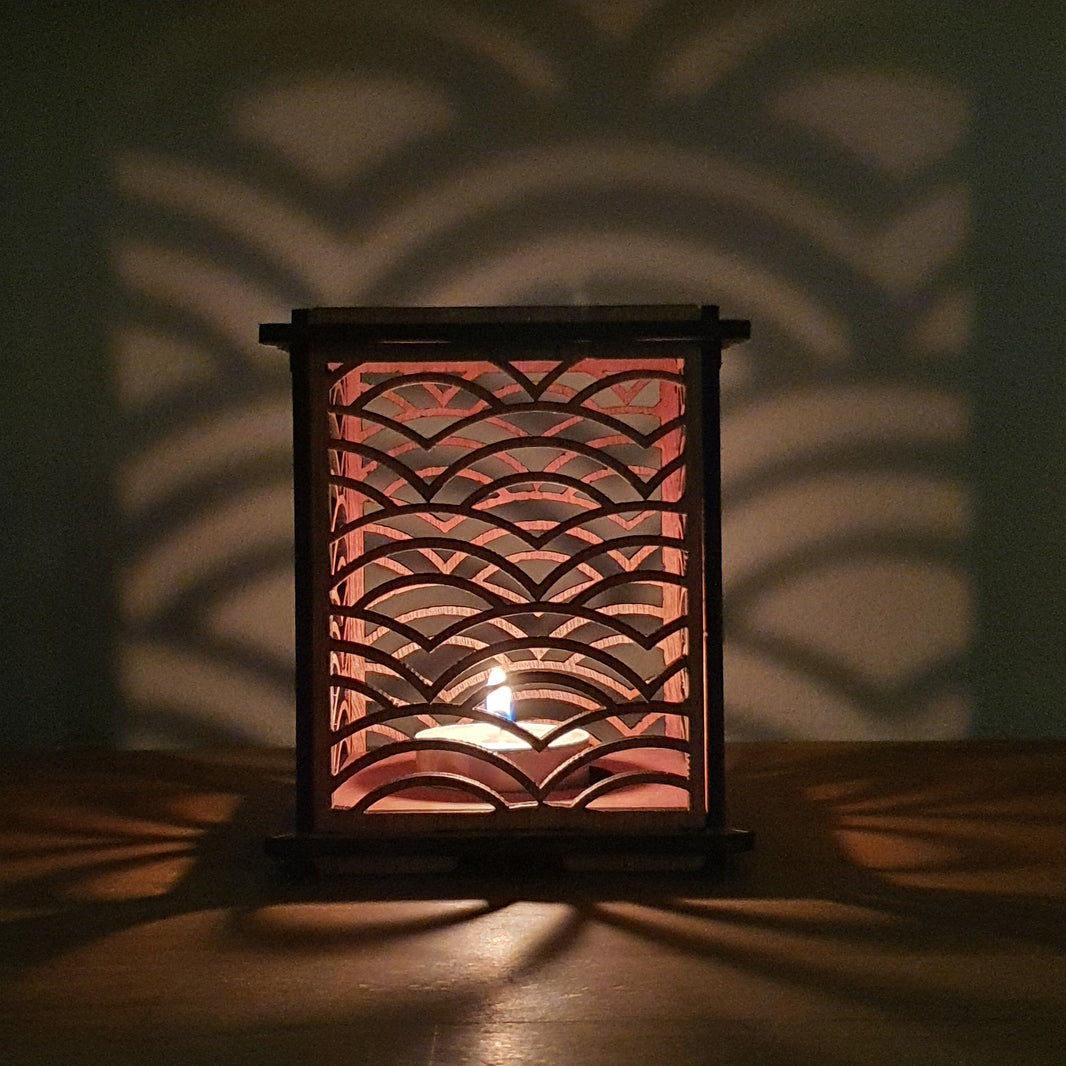 Quiet Waves  waxinelichthouder - kaboomlaser