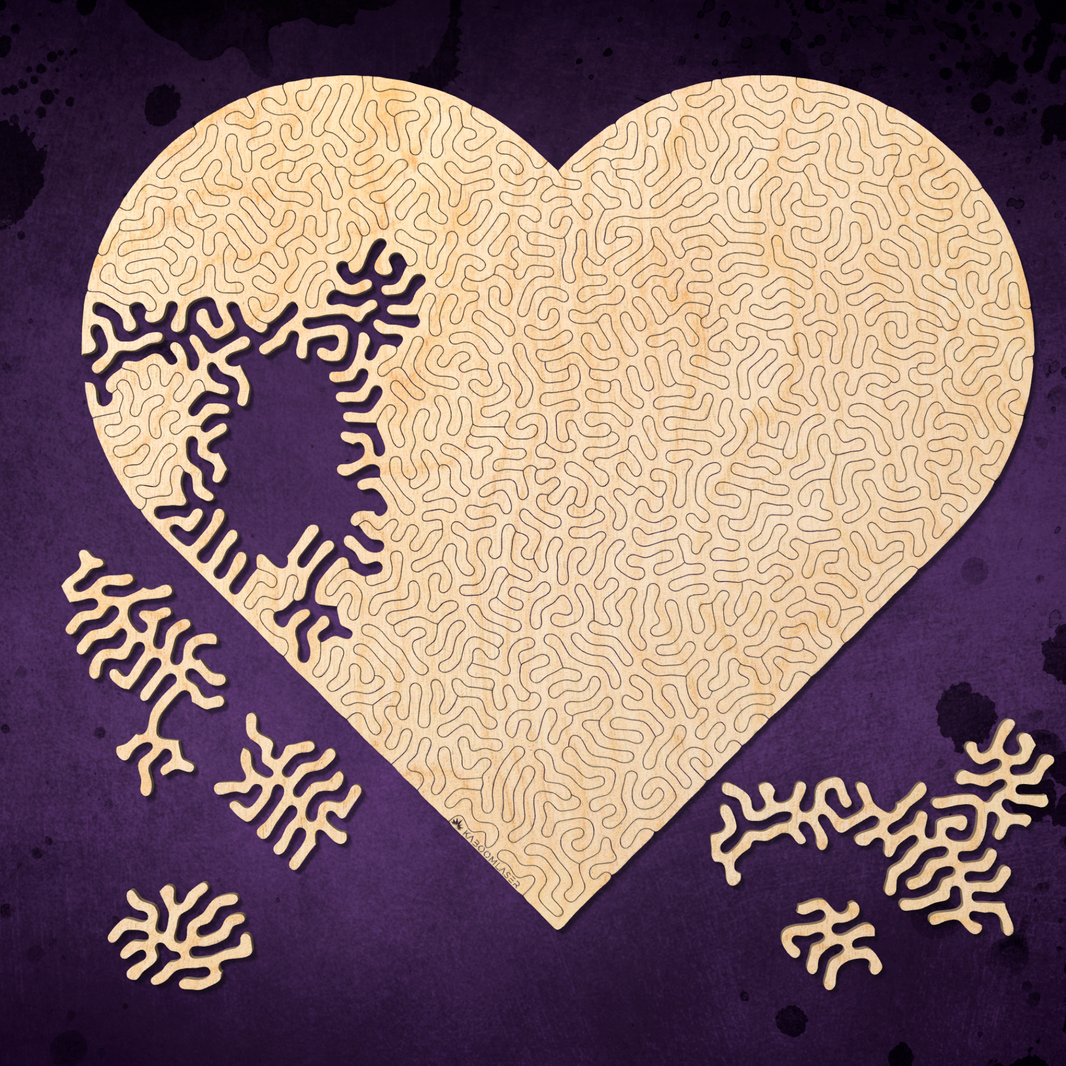 Pieces of Love |  Houten Puzzel |  121 stukjes