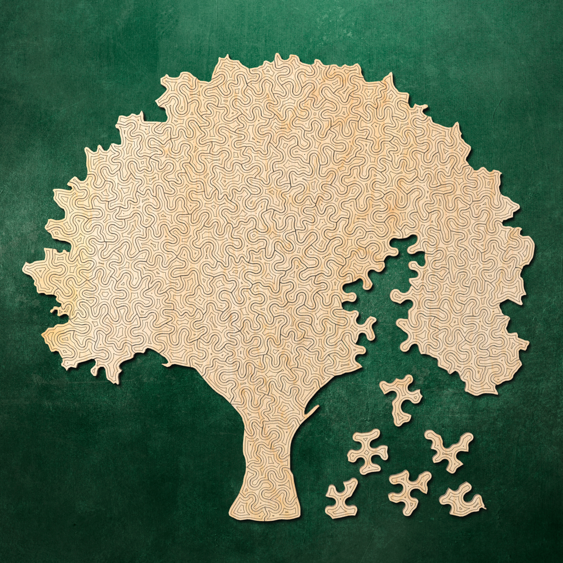Oak Tree| Wooden Puzzle | Chaos series - 150 pieces – studio code+wood
