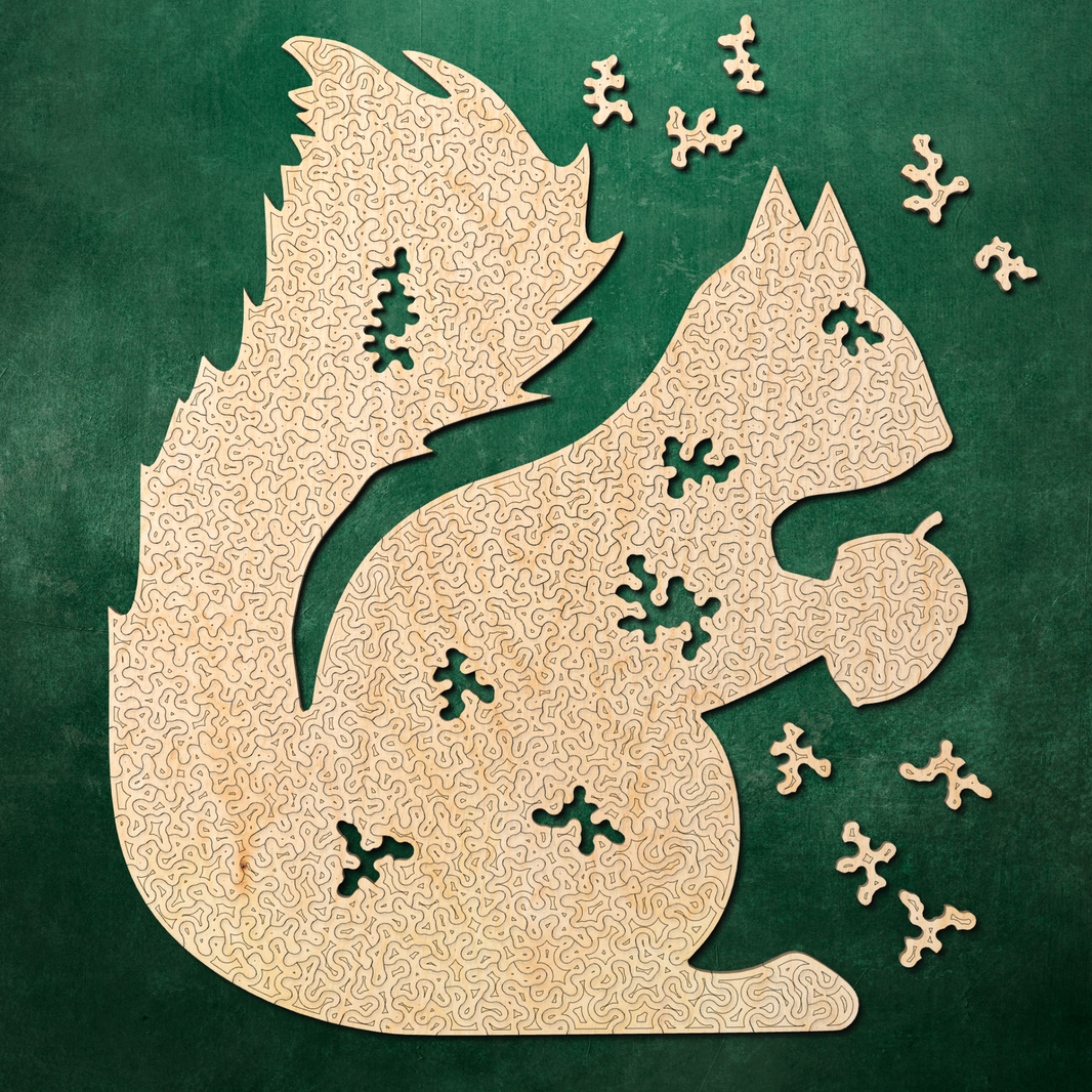 Eekhoorn | Houten Puzzel  | Chaos serie - 301 stukjes