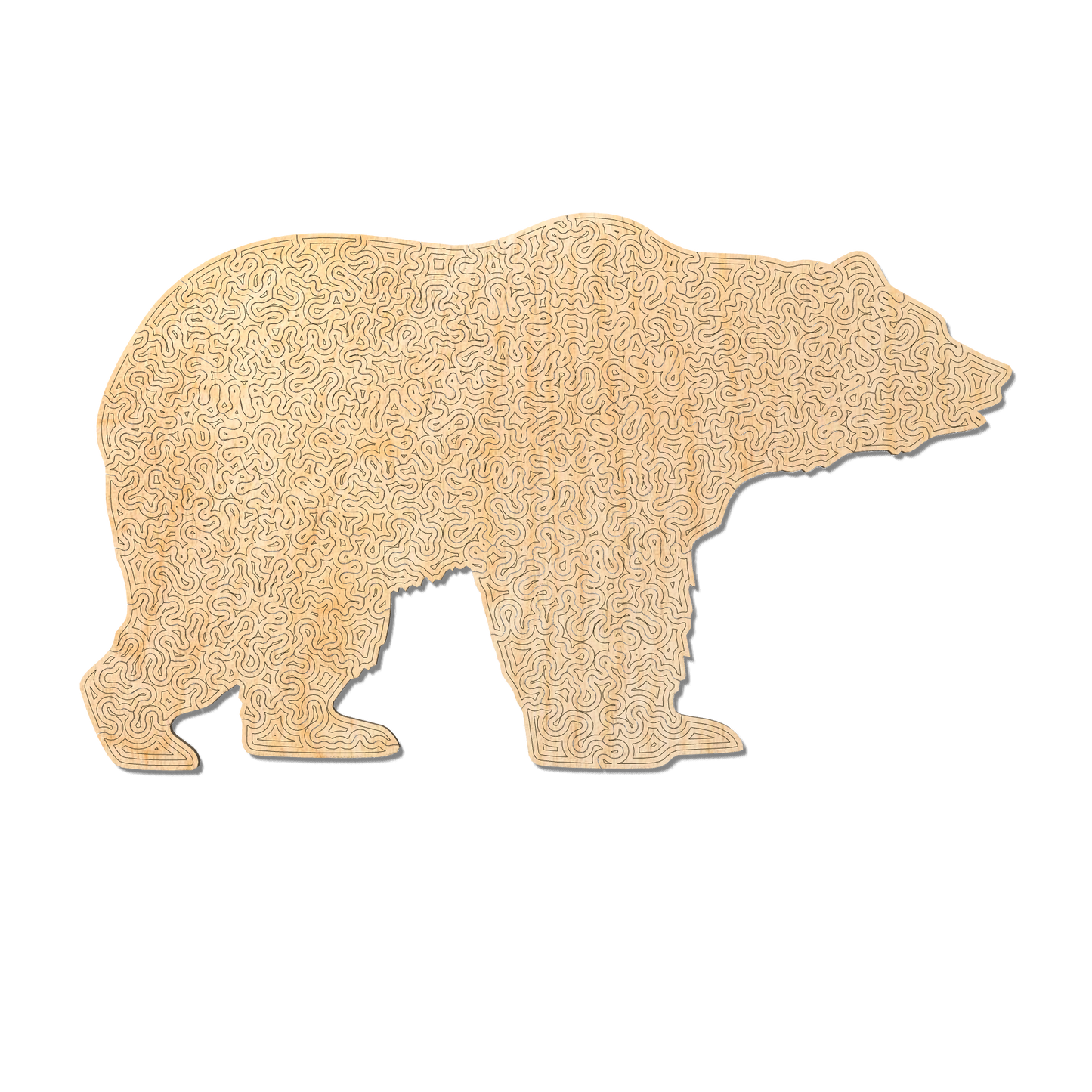 Bear | Wooden Puzzle | Chaos series - 100 pieces