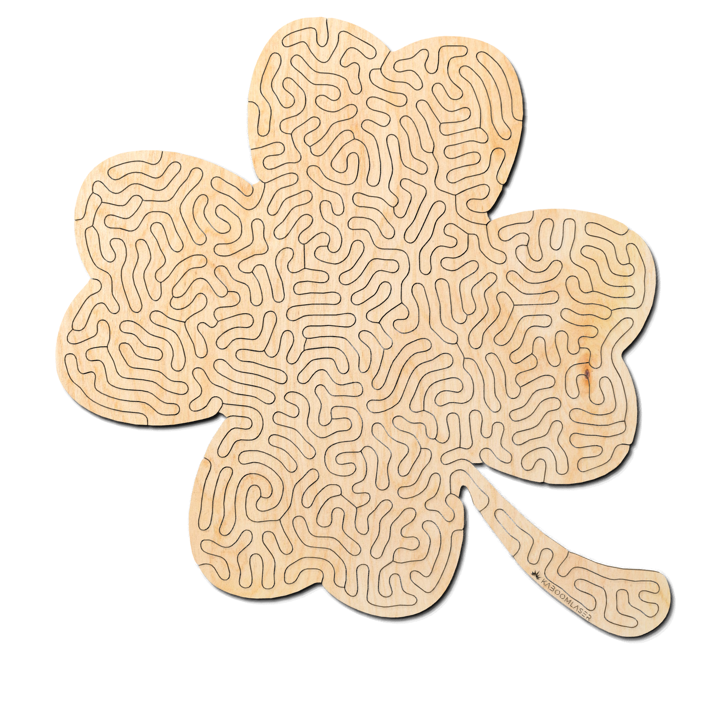 Four Leaf Clover | Wooden Puzzle | Entropy series | 46 pieces