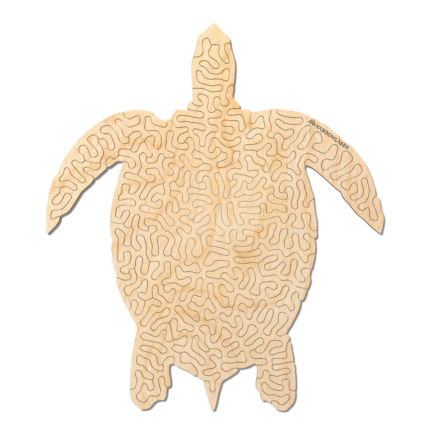 Sea turtle | Wooden Puzzle | Entropy series | 59 pieces