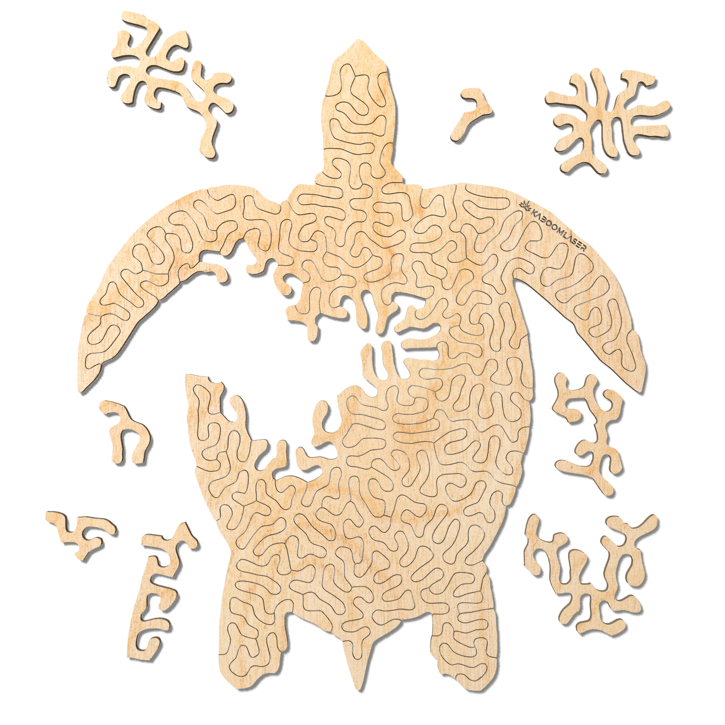Sea turtle | Wooden Puzzle | Entropy series | 59 pieces